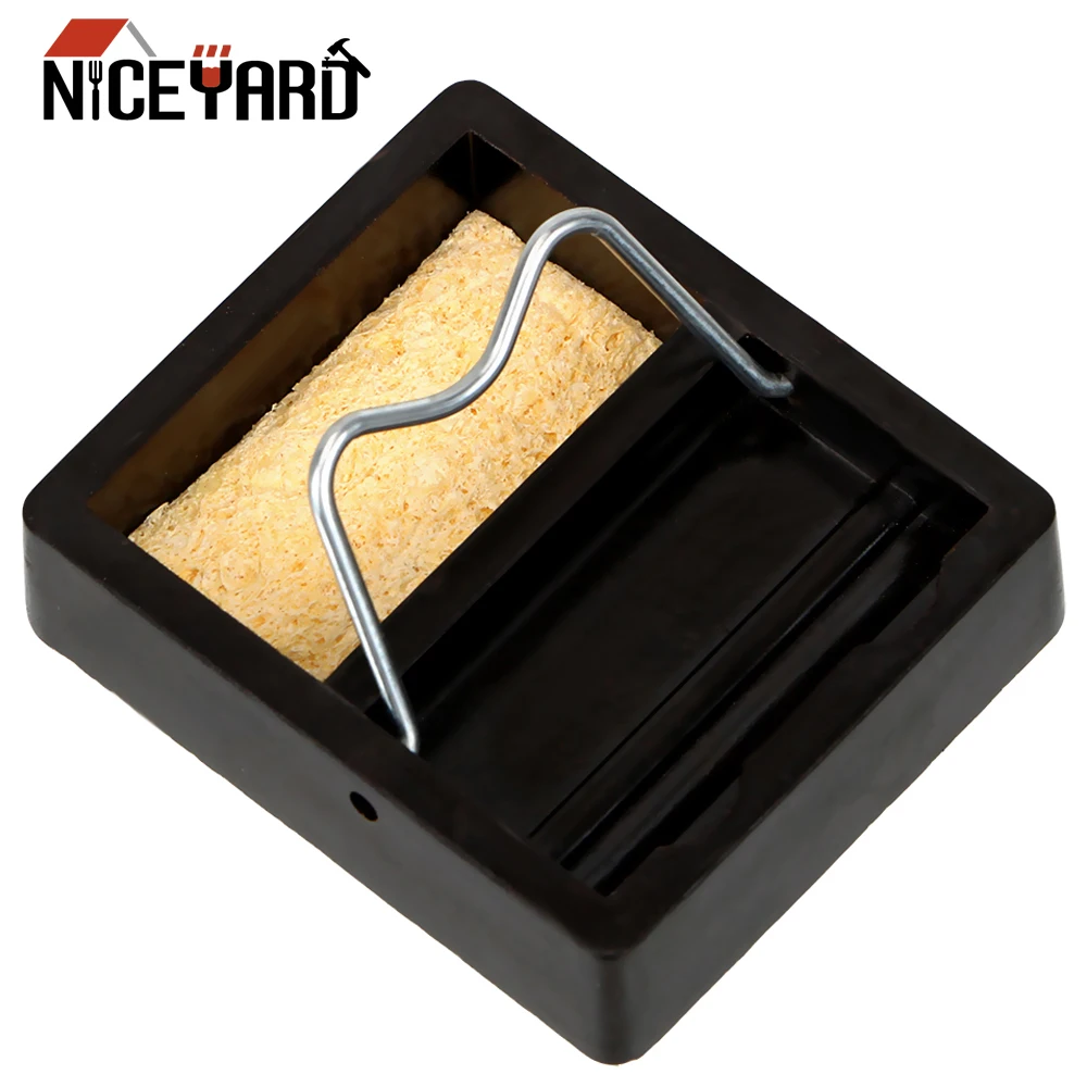 

DIY WORK Small And Simple Soldering Iron Frame Metal Support Station Electric Soldering Iron Stand Holder With Solder Sponge