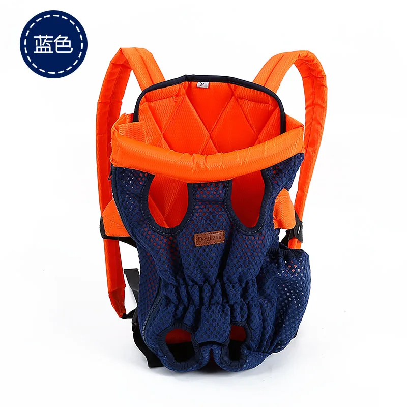 Рюкзак для переноски собак, большие дорожные сумки на плечо, переноска на переднюю грудь, держатель для щенков, чихуахуа, домашних собак, кошек, аксессуары# FS - Цвет: Синий