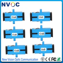 Одномодовый, симплексный, SC/UPC фиксированный гнездовой к женскому SC SM SX Волоконно-оптический аттенюатор 3,5, 10,15, 20-25 дБ