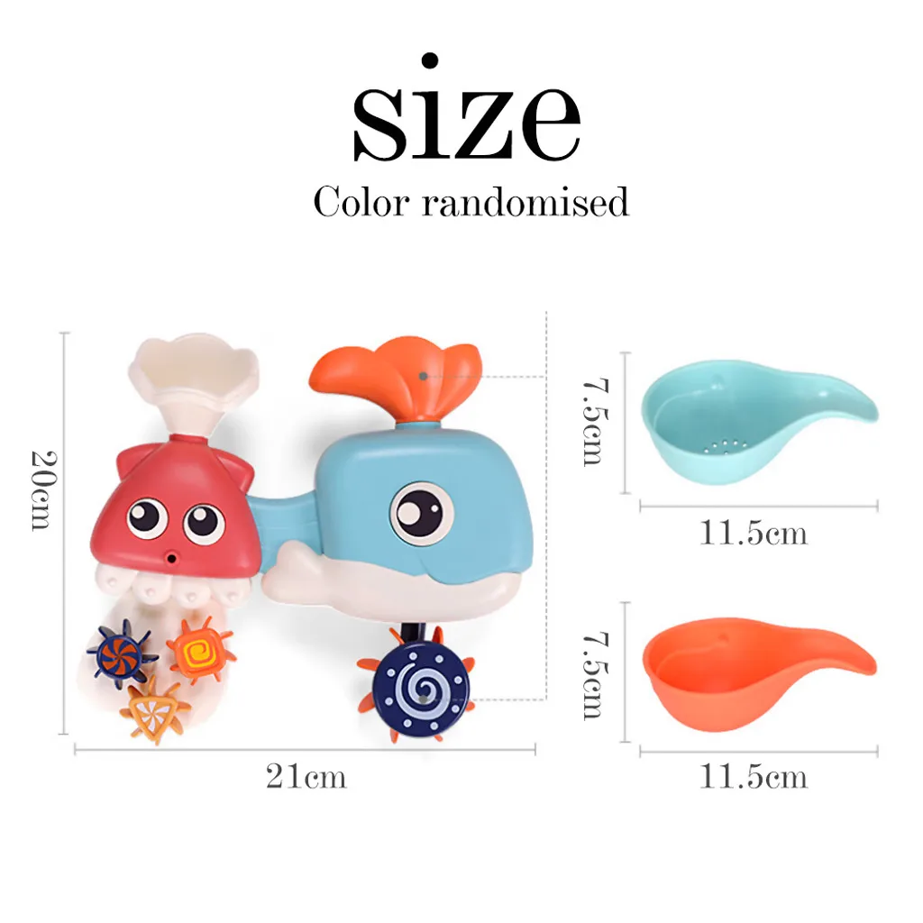 Baby Kids Bath Toys Whale Waterwheel Shower Spray Water Bathtub Bathroom Toy Children's products good-looking Bath toys product Baby Kids Bath Toys Whale Waterwheel Shower Spray Water Bathtub Bathroom Toy Children's products good-looking Bath toys product