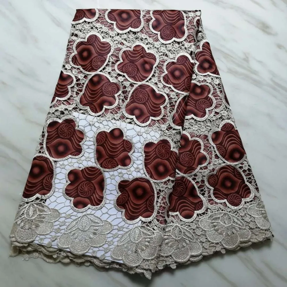 

African Lace Fabric Bazin guipure Fabric French cord Lace For Wedding 2019 Latest design