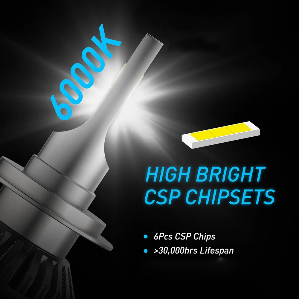 2x H11 H7 9005 Автомобильный светодиодный фонарь для Chevrolet Cruze Aveo Lacetti Captiva Niva Spark Orlando Epica Sonic Sail Lanos Cobalt
