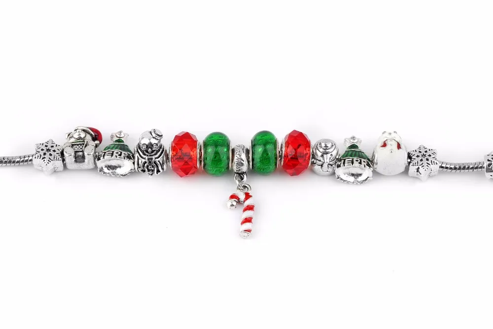 Рождественские украшения Европейский Pe Браслеты для Для женщин покрытием Серебряный олень бренд Браслеты и браслеты DIY ювелирные браслеты