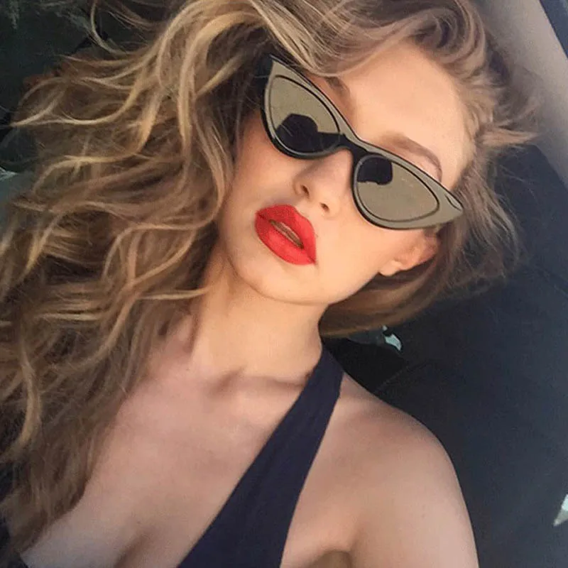

RoShari Vintage Cat Eye Sunglasses Women brand designer Retro Sun Glasses for women Female UV Protection gafas de sol mujer 366
