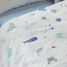 235x50 см Ocean твиловая, хлопковая ткань DIY Детская одежда ткани сделать постельные принадлежности одеяло украшения дома 280 г/м