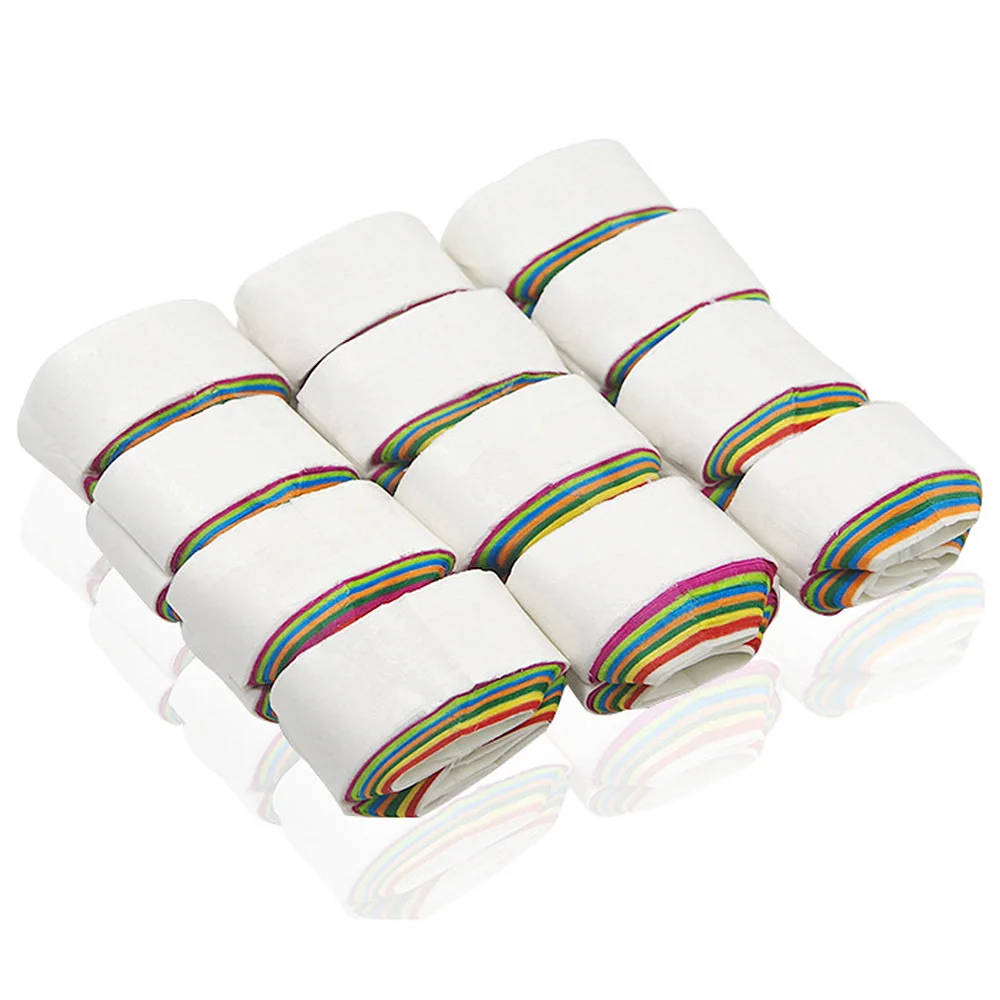 

12 Coils/lot Multicolored Mouth Paper Magic Tricks Mouth Coils - Color - Paper magic prop magic toys 3.5cm * 2.2cm High Quality