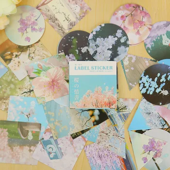 

40 pcs/box cute cherry mini paper sticker set decoration DIY diary scrapbooking sealing sticker kawaii stationery