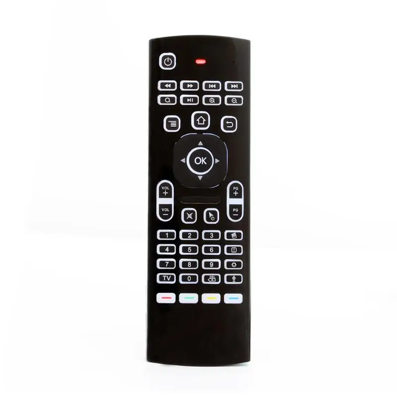 Remote Control 2.4G Wireless Air Mouse Keyboard 6-Axis Controller with Voice Remote Support IR Remote and Study for Andorid TV