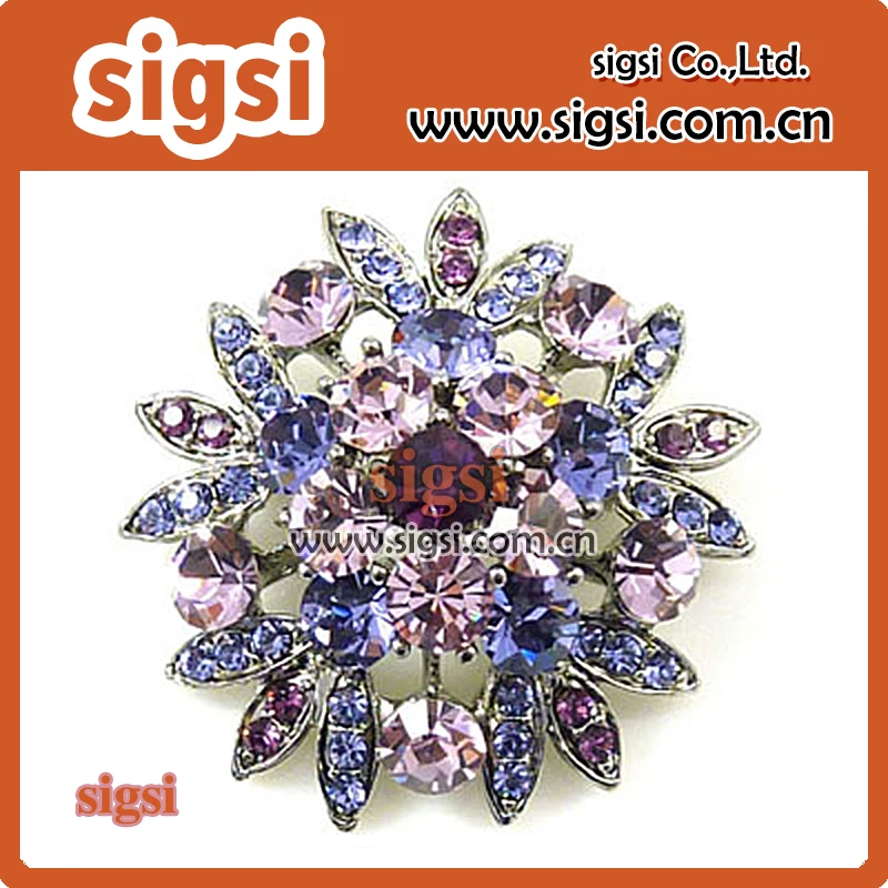 Buy Bulk colorful acrylic rhinestone brooch from