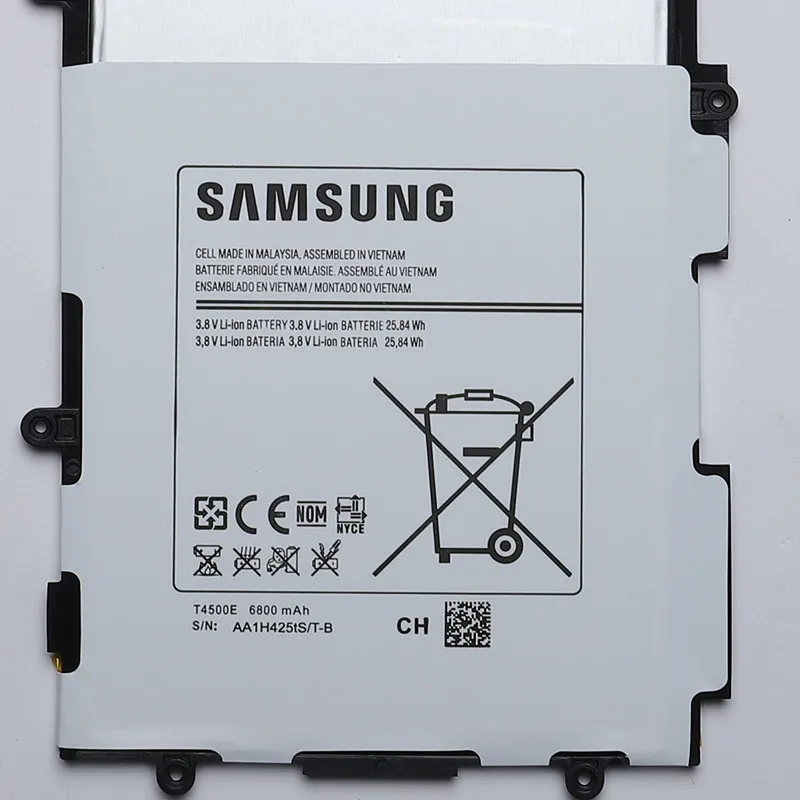 Сменный аккумулятор для планшета samsung T4500E для samsung Galaxy Tab3 P5210 P5200 P5220 6800mAh