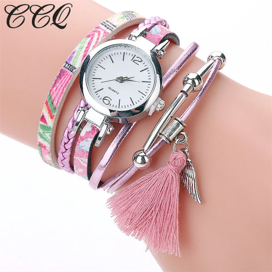 CCQ Элегантные женские наручные часы с браслетом милые модные женские Аналоговые кварцевые наручные часы для девушек женские часы с браслетом NY11 - Цвет: B