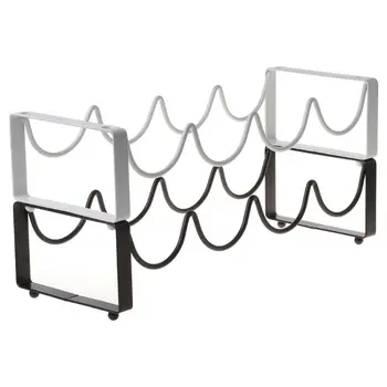 

1 Pc 4 Bottles Metal Stackable Red Wine Holder Storage Rack Space Saver Display Stand Kitchen Bar Tools