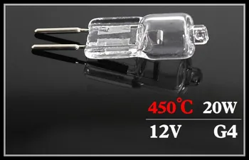 

1pcs New G4 oven bulb halogen lampHigh temperature 20W 300 Degree tungsten lamp bead dryer mirror headlight accessories