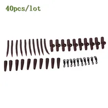 1 комплект/40 шт. для Карповые рыболовные снасти карп свинцовые зажимы рыболовные Быстросменные защелкивающиеся зажимы и хвост резиновый разъем