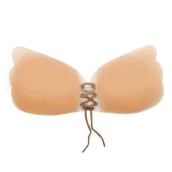

2Pcs Women Invisible Silicone Bra Support Self Adhesive Breasts Strapless Bra Bandage Silicone Push Up Bra Adhesive For Breasts