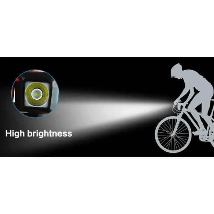 Clearance Rechargeable USB Bicycle Headlight Handlebar Light Bike Flashlight With 2000mah lithium battery. Horn 350LM 15