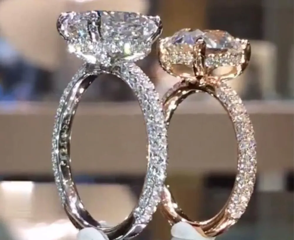 

Custom order for 2ct 8mm moissanite ring set in 14K white gold