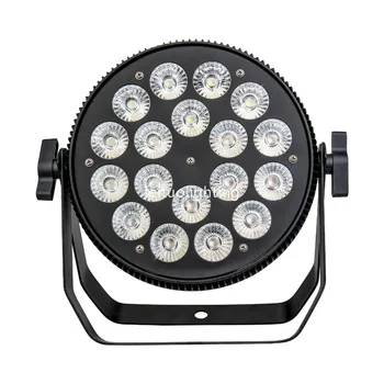 

New Mini 18x18w 6in1 rgbawp flat par can dj LED Par Light For Indoor Using