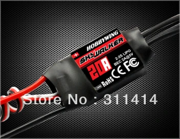 Hobbywing Skywalker 20A бесщеточный ESC для 200/250 класса вертолет Спорт Бесплатная доставка |