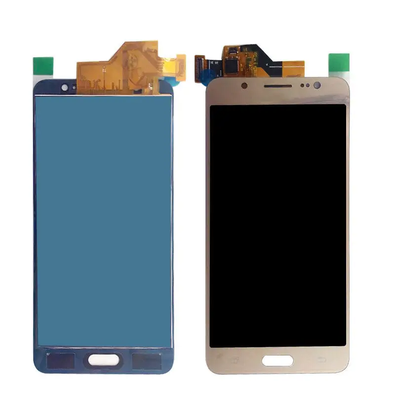 TFT lcd для Samsung Galaxy J5 j510 J510FN J510F J510M J510H/DS кодирующий преобразователь сенсорного экрана в сборе рамка кнопка Home - Цвет: gold No Frame