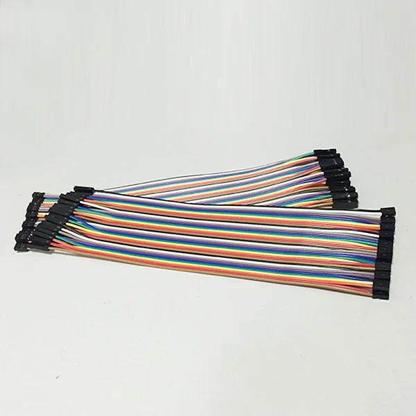 40pcs in Row 40P Dupont Cable 20cm 2mm Switch to 2.54mm 2P-1P Wire NEW