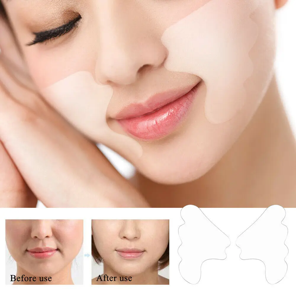 

Reusable Medical Grade Silicone Nasolabial Anti-aging Mask E3T9