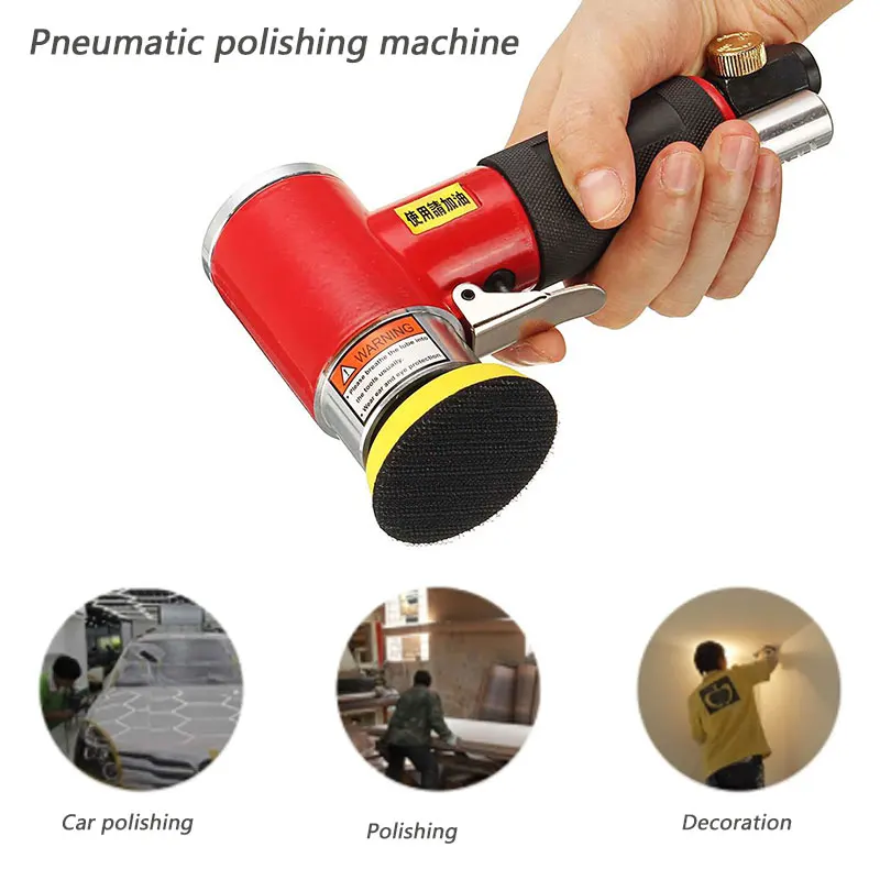  Mini Pneumatic Sanding Machine Tray Orbital High-speed Sander Polisher For Various Materials Grindi