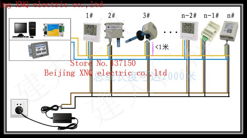 485 кондиционер термостат Modbus протокол обучения инфракрасный кондиционер Контроллер промышленный кондиционер датчик