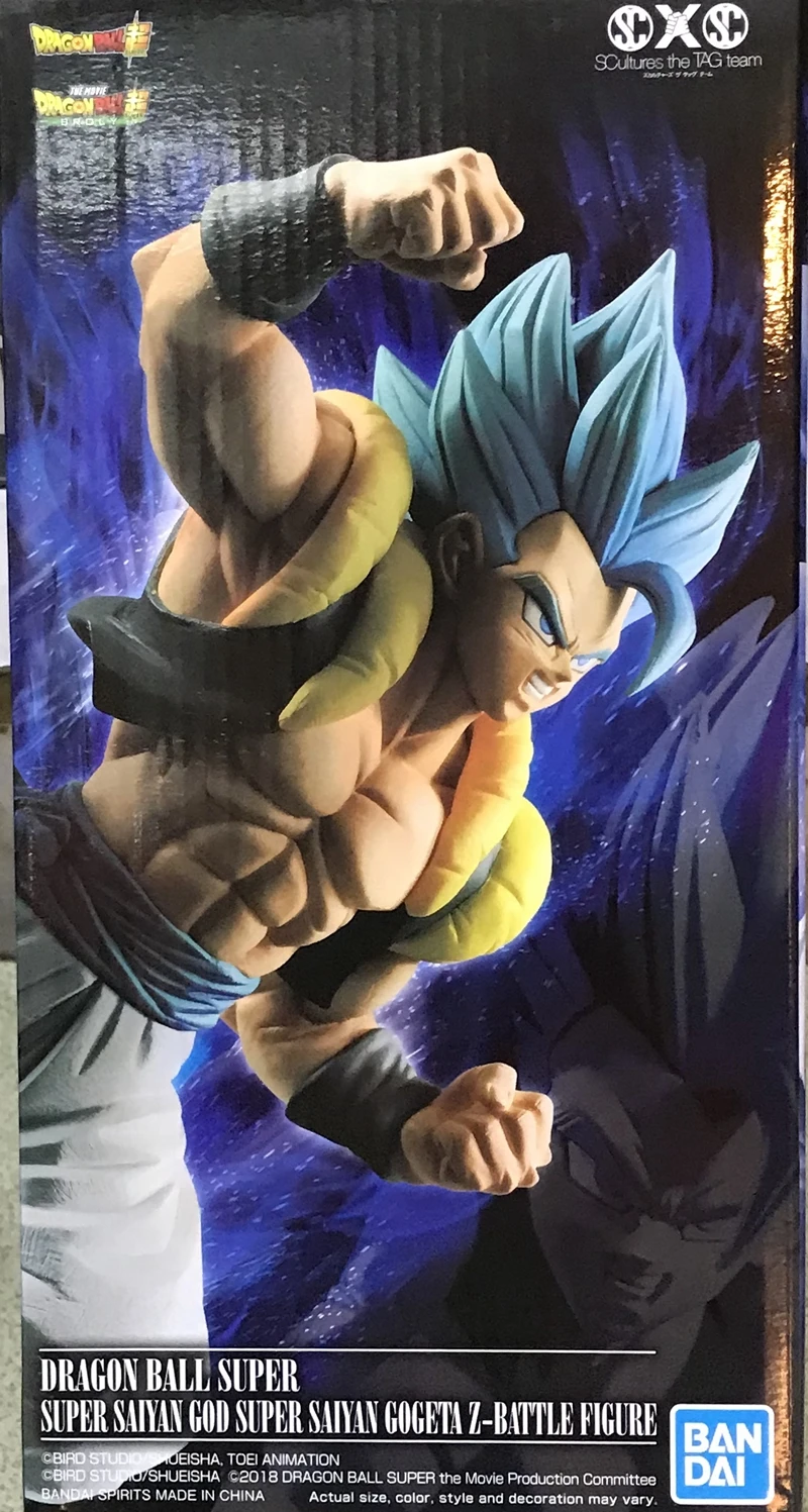 

In Stock WSTXBD BANPRESTO Original Dragon Ball Z DBZ Blue Gogeta Battle PVC Figure Figurals Model Dolls Brinquedos Overseas