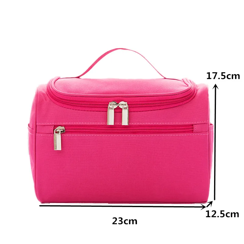 شنقا المنظم التجميل حقيبة حالة النساء كبيرة أدوات الزينة غسل الحقيبة مربع السفر اللازمة الغرور الجمال ماكياج تخزين التبعي