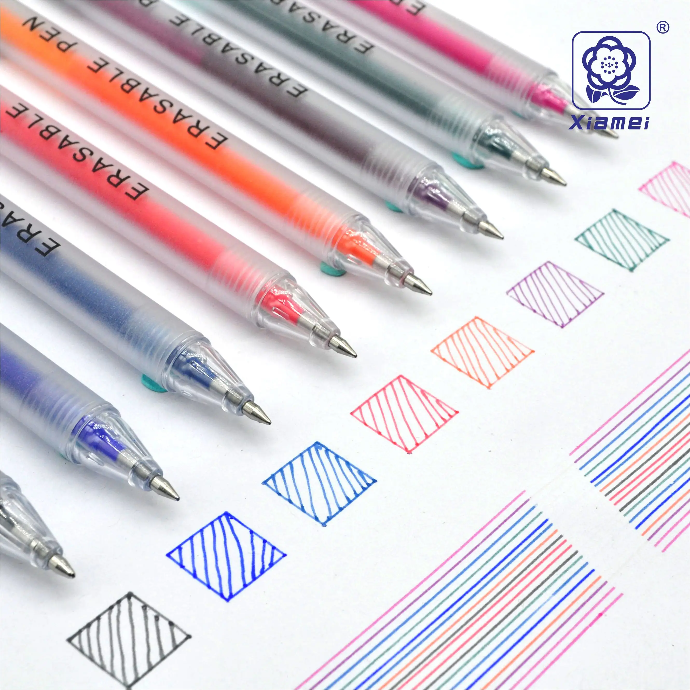 Xiamei 2 шт стираемая ручка 8 цветов 0,5 мм Волшебная гелевая ручка для школы офиса канцелярские принадлежности для студентов