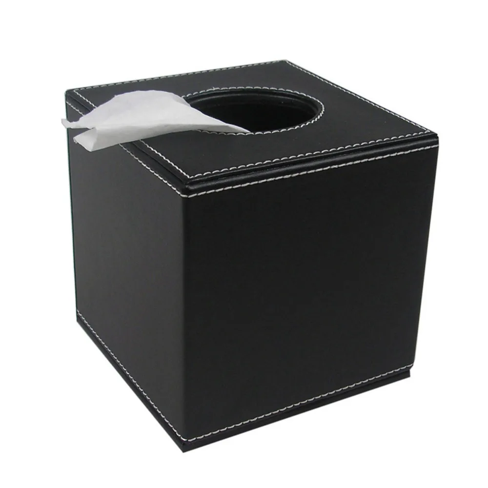 Classical Office Supplies Desk Accessories Set Leather Stationery Storage Organizer Mouse Pad Card Holder Tissue Box T50H