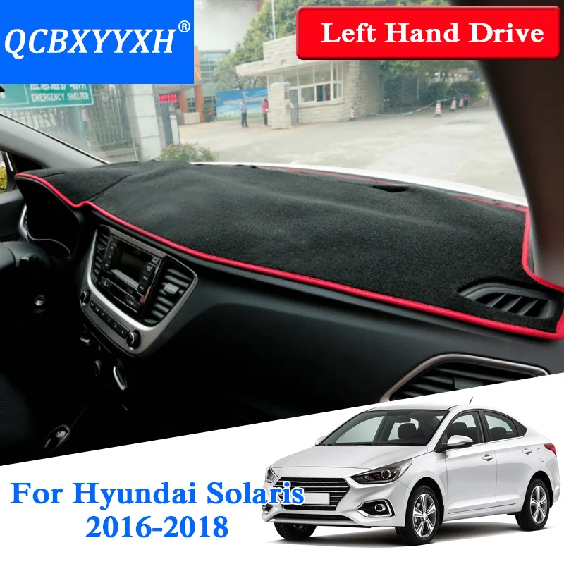 Коврик для приборной панели с левым рулем Hyundai Solaris 2016 2018|styling car| |
