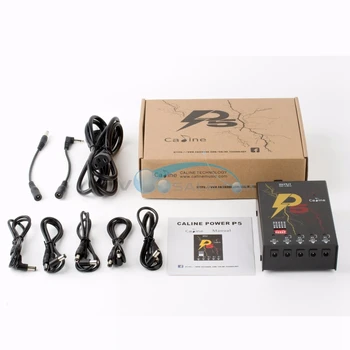 

Caline P5 Isolated Power Supply 9V/12V Guitar Effects Pedal 5 lsolated Outlets Power Supply P5 Isolated Power 110V/230V Input