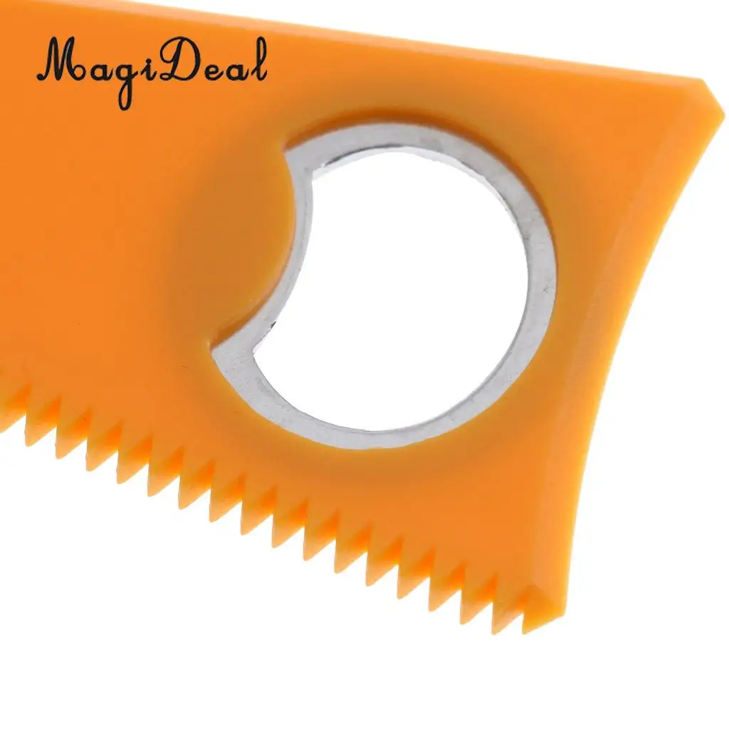 Компактная пластиковая доска для серфинга MagiDeal Blue + Yellow расческа воска