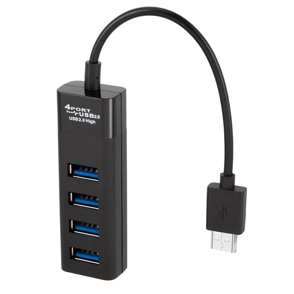 

4 Ports HUB USB 2.0 Charger Portable Quality Adapter For Smart Phone Computer Splitter Small Size #BL1