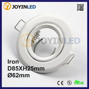 安い 送料無料10個凹型led照明器具トリムMR16ハロゲンledスポットライト器具
