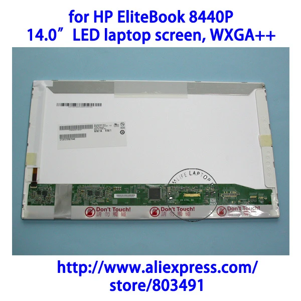 for HP EliteBook 8440P laptop, 14" LED LCD Screen/Display, bottom connector, WXGA++ _ AliExpress