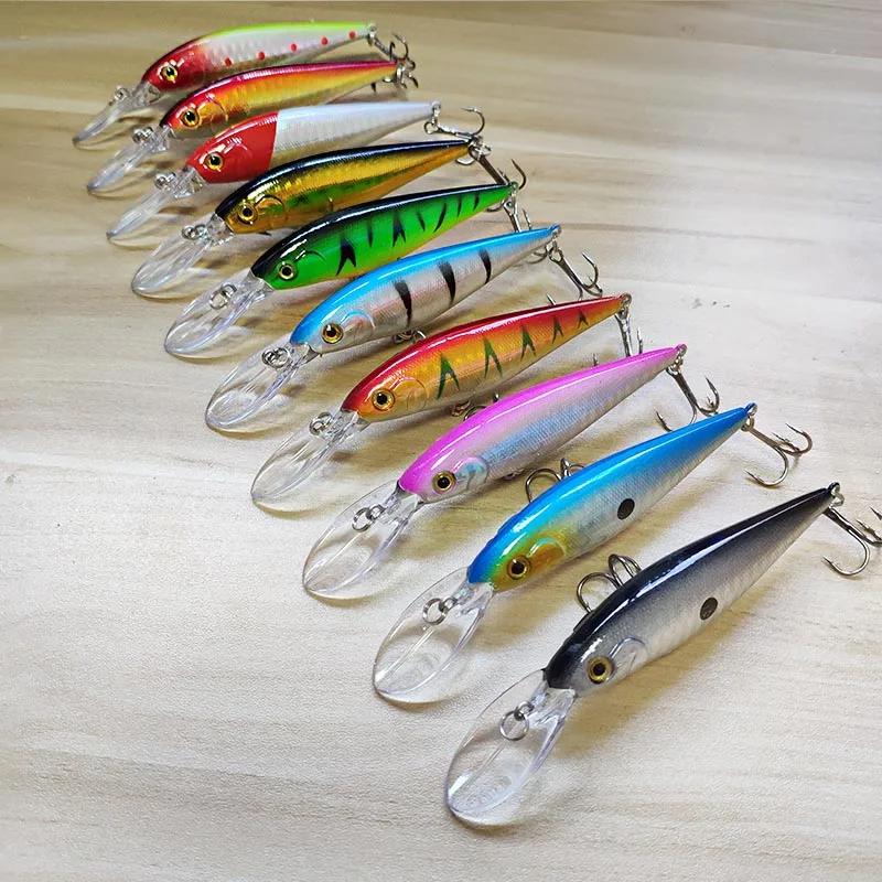 NEW 11cm 10.5g Hard Bait Minnow Streak Fishing Lures Bass Fresh Water Hook Diving Perch Wobbler Fishing bait