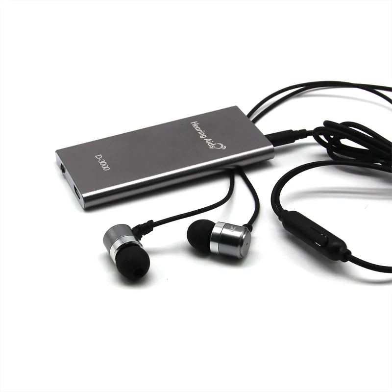 Портативный черный слуховой аппарат прочный наушник микрофон Тип лучший звук Регулируемый усилитель тональности слуховой аппарат для пожилых людей