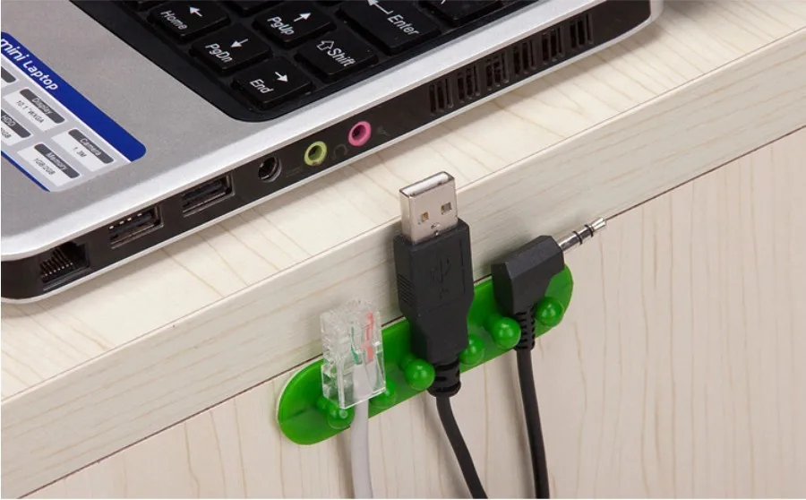 2 шт. устройство для сматывания кабеля для офисной компьютерной мыши USB Кабельный органайзер устройство для хранения проводов разъем держатель Органайзер