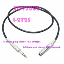 6,35 мм 1/" разъем стерео TRS аудио Aux стерео DIY кабель L-2T2S шнур высокого качества 2FT