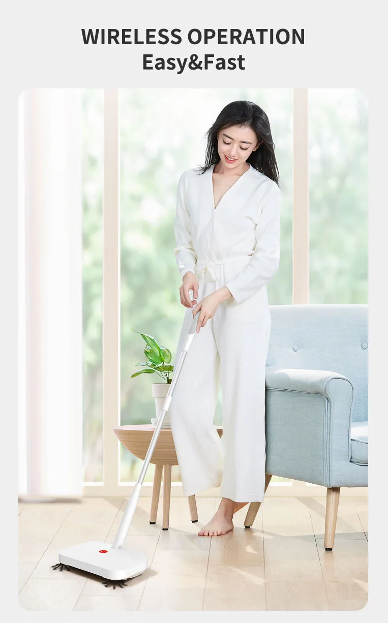 MI Mijia Yijie электрический ручной пылесос для уборки, умная подметальная машина, пылесос для пола с 30 шт заменяет нетканый материал