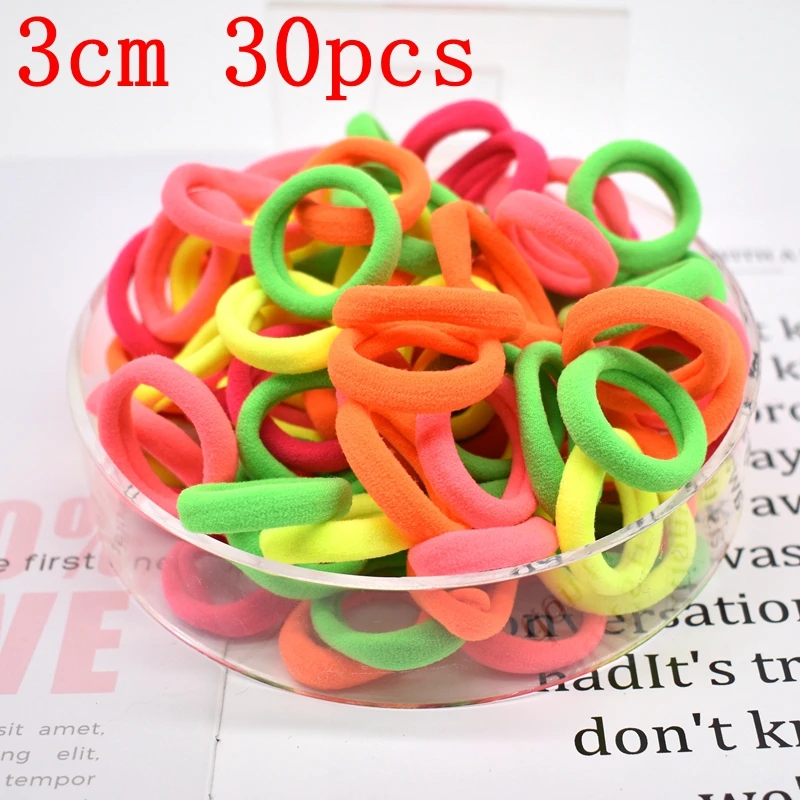 100-1000 pcs kids hair rope Hair Accessories Scrunchy Elastic Hair Bands Girls decorations Headbands Rubber Band hair scrunchies