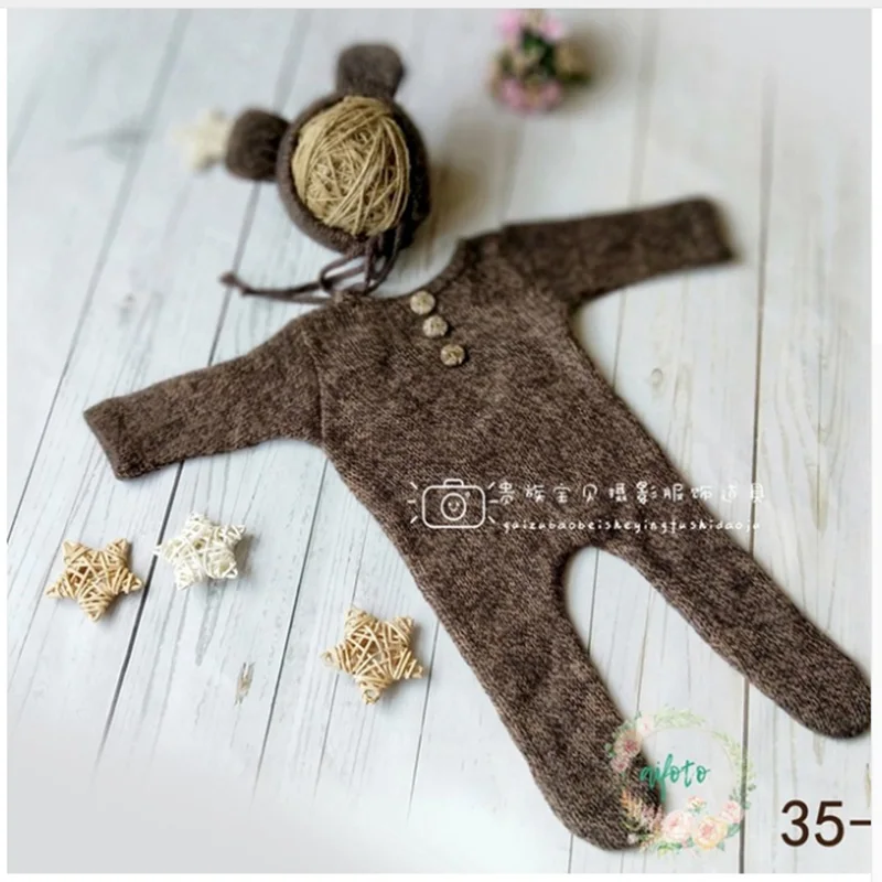 Newborn photography props clothes Cotton Long Sleeve wint Baby Rompers Soft Infant Clothing toddler baby boy girl jumpsuits