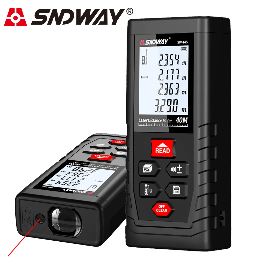 

SNDWAY Laser Distance Meter T4S Laser Rangefinder for Hunting Laser Roulette Measuring Tape