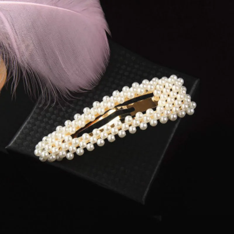 

1Pc Water Drop Pearl Hair Clip Elegant Korean Design Hairband Comb Bobby Pin Barrette Hairpin Headdress Accessories Fashion Girl