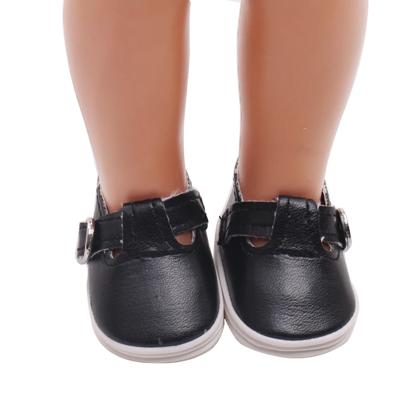 16 дюймовая обувь для кукол для девочек, розовые модельные туфли, обувь для новорожденных из искусственной кожи, американский стиль, детские