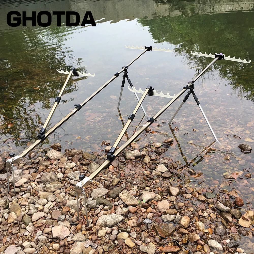 GHOTDA телескопическая удочка держатель для удочек складной алюминиевый сплав