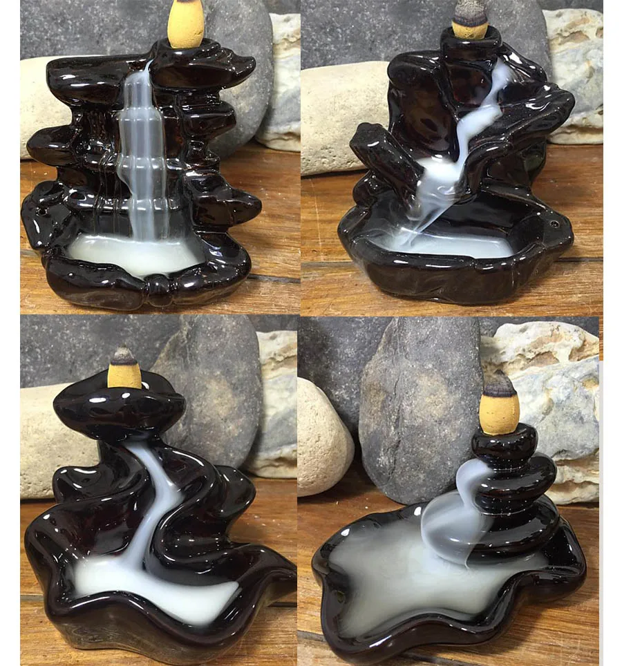 Ceramic Censer Home Decor Decoration Aromatherapy Smoke Backflow Stick